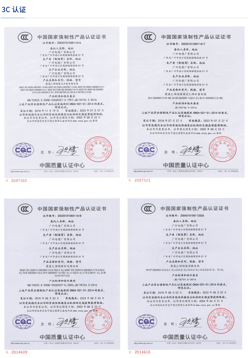 廣纜榮譽