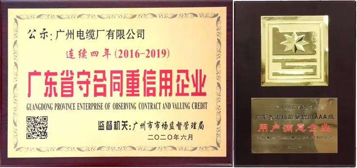 喜訊!廣州電纜獲2020年度納稅信用最高等級(jí)A級(jí)評(píng)價(jià) 喜訊!廣州電纜獲2020年度納稅信用最高等級(jí)A級(jí)評(píng)價(jià)