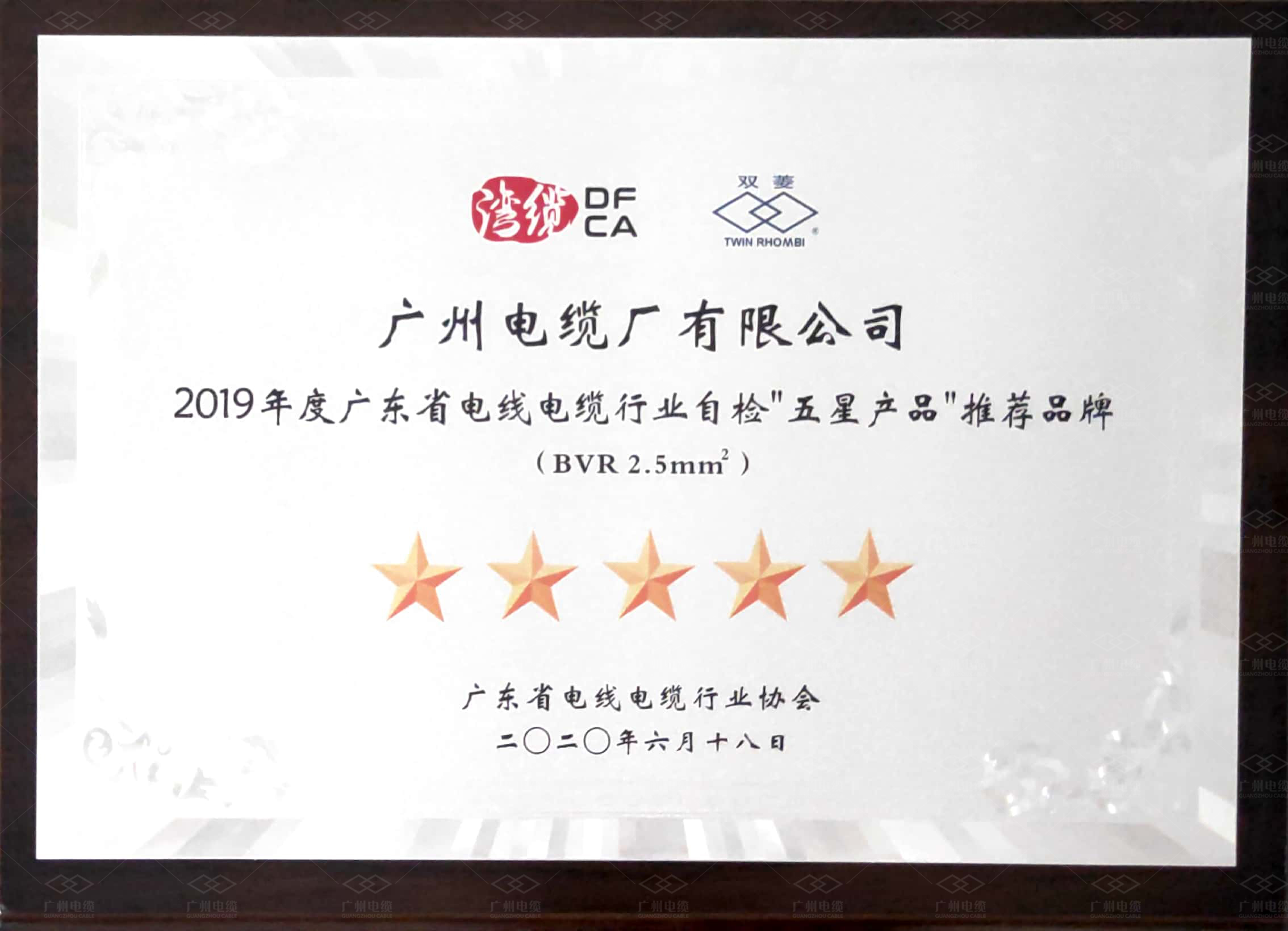 廣州電纜獲三項“五星級”榮譽,彰顯行業(yè)競爭力! 廣州電纜獲三項“五星級”榮譽,彰顯行業(yè)競爭力!