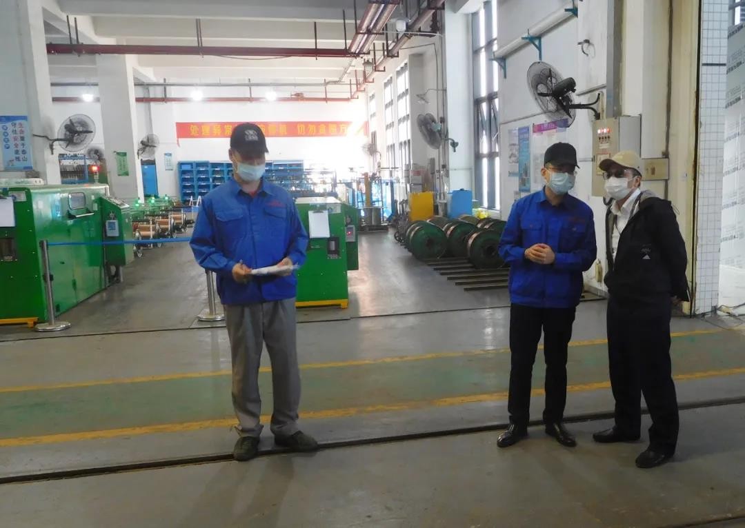 廣州工控領(lǐng)導(dǎo)到廣州電纜檢查安全生產(chǎn)工作